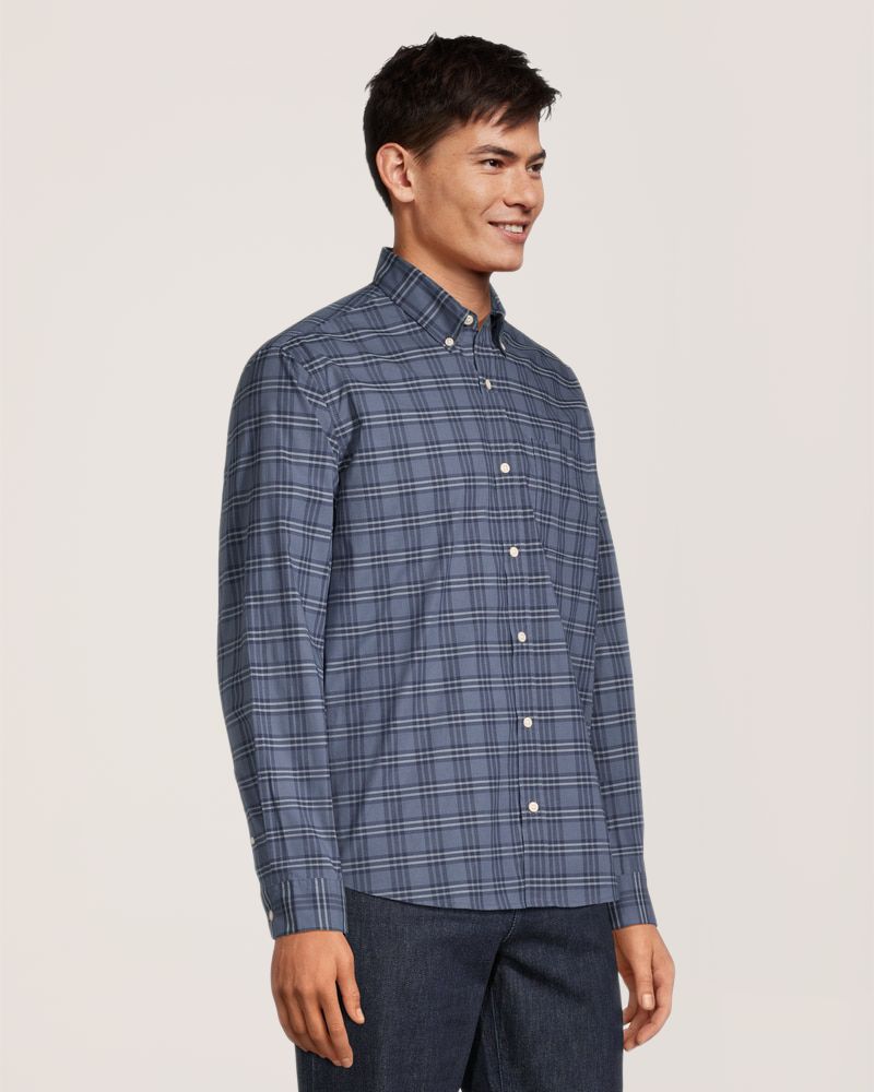 Chemise de sport décontractée à carreaux et à manches longues pour hommes, Denver Hayes