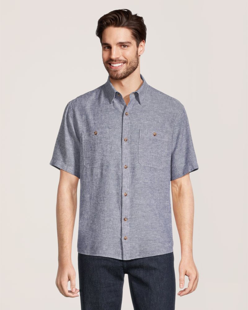 Denver Hayes Men's Linen Blend Shirt