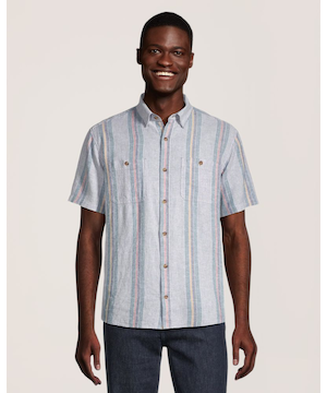 Denver Hayes Men's Linen Blend Shirt