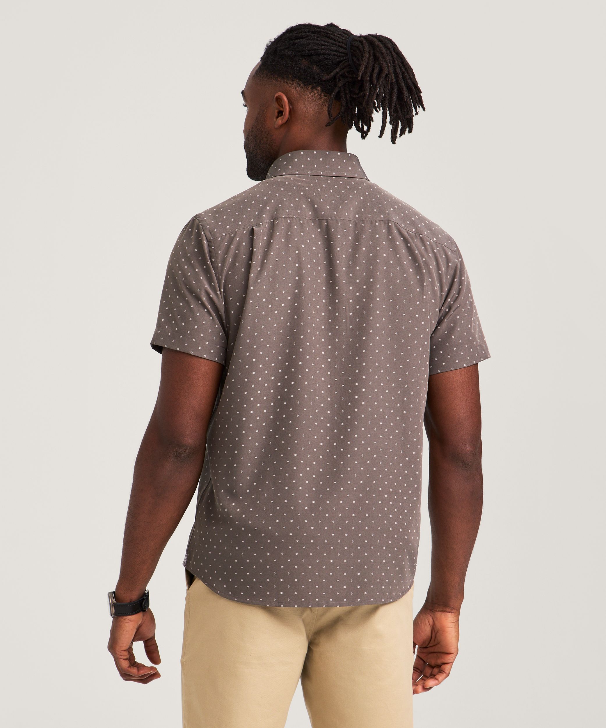 Denver Hayes Men's 4-Way Stretch Fashion Shirt