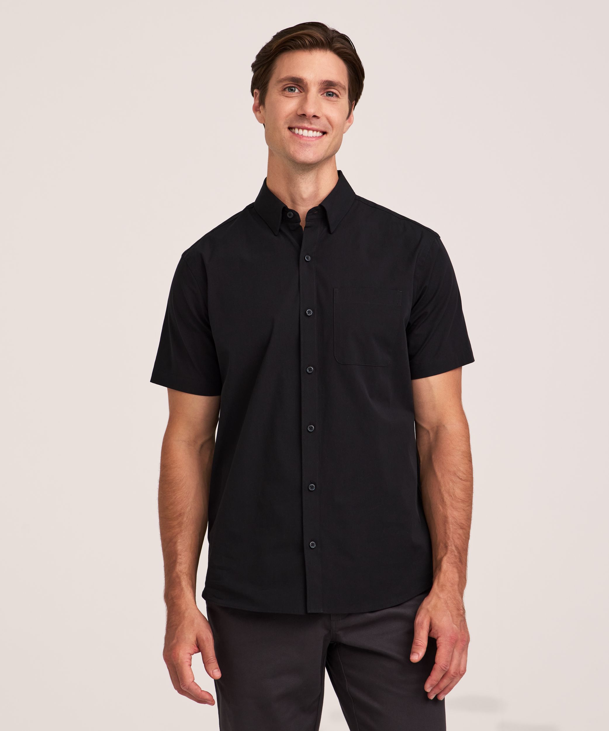 Chemise décontractée en popeline pour hommes, Denver Hayes