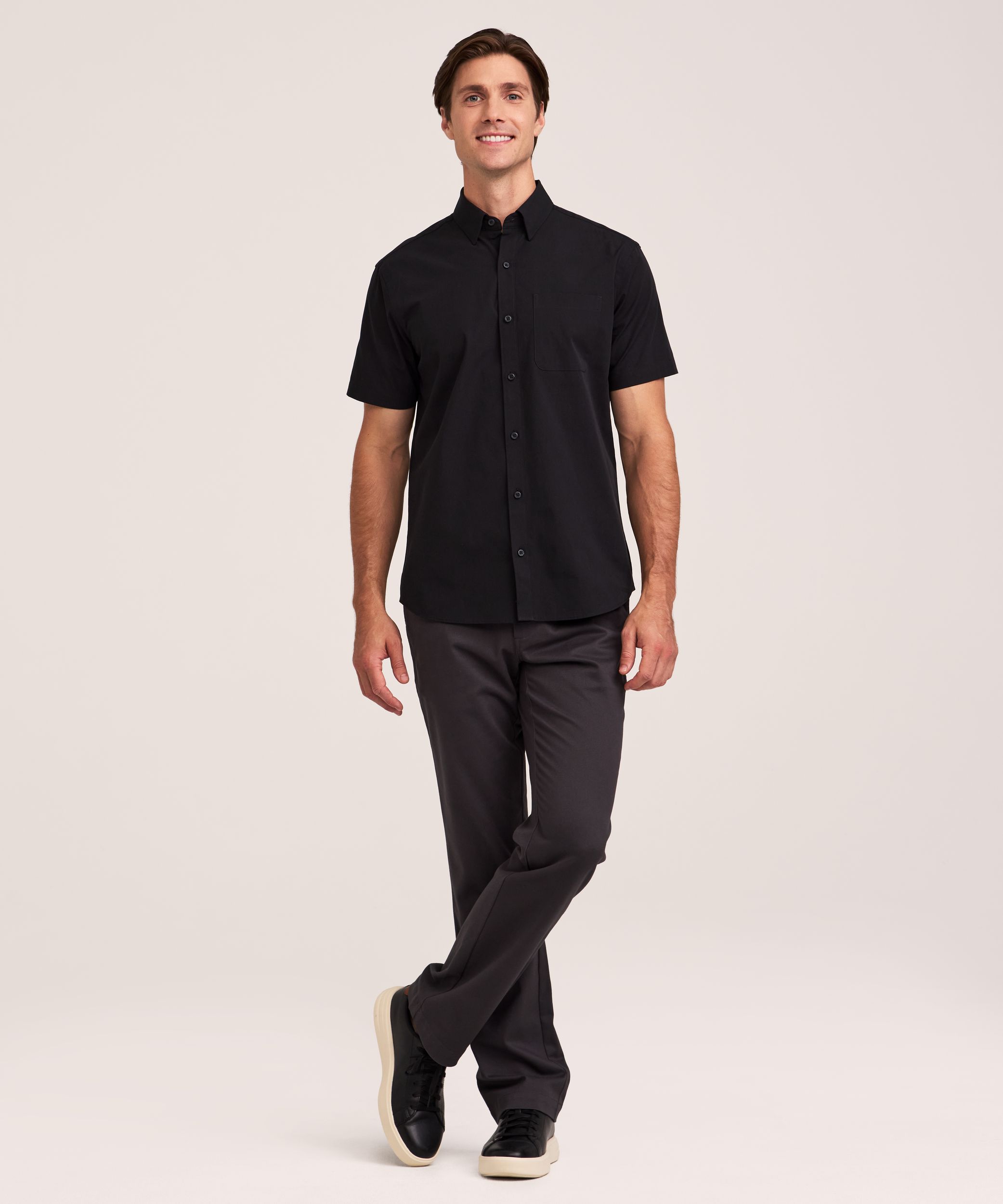 Chemise décontractée en popeline pour hommes, Denver Hayes