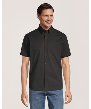 Denver Hayes Men's Poplin Casual Shirt