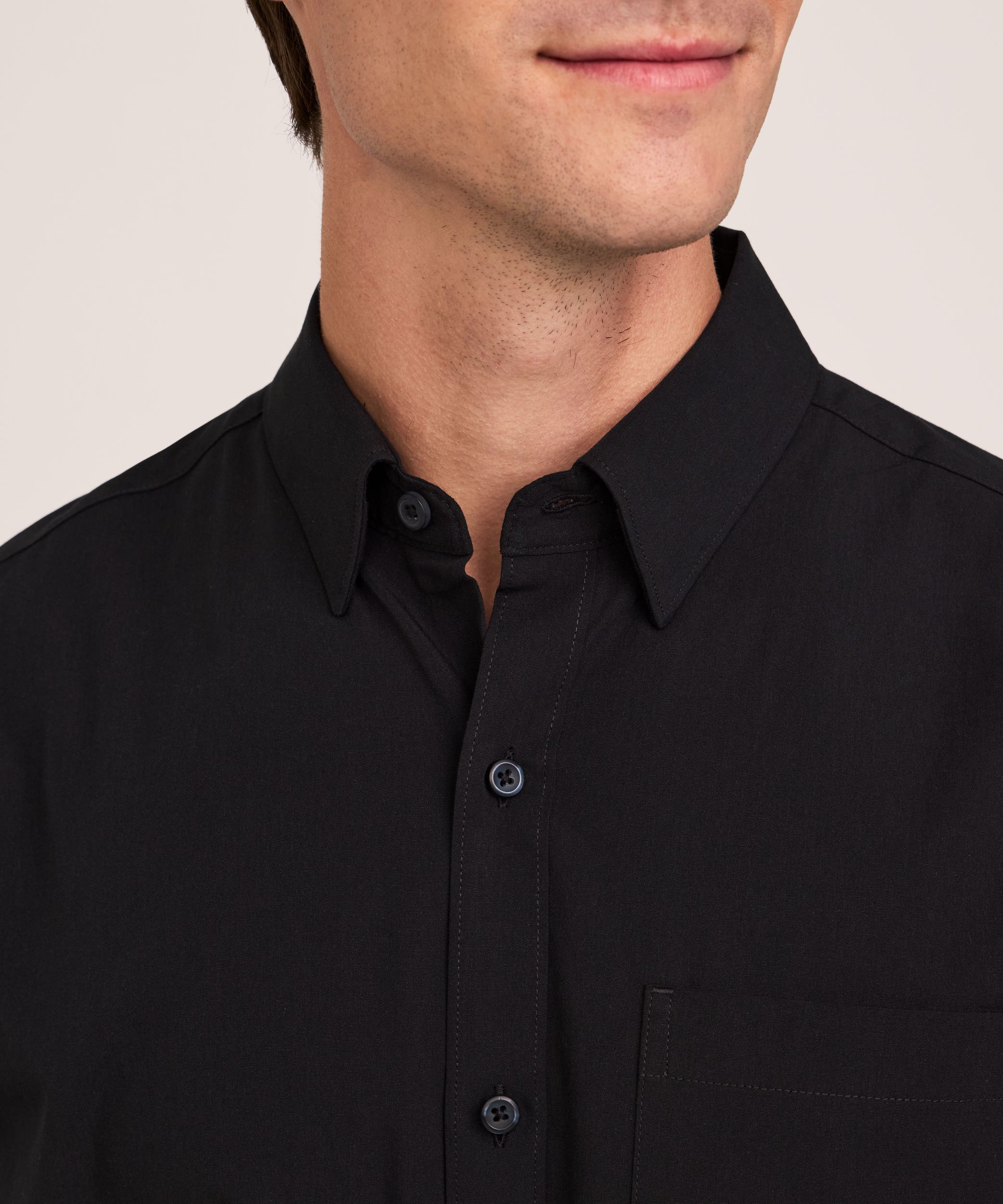 Chemise décontractée en popeline pour hommes, Denver Hayes