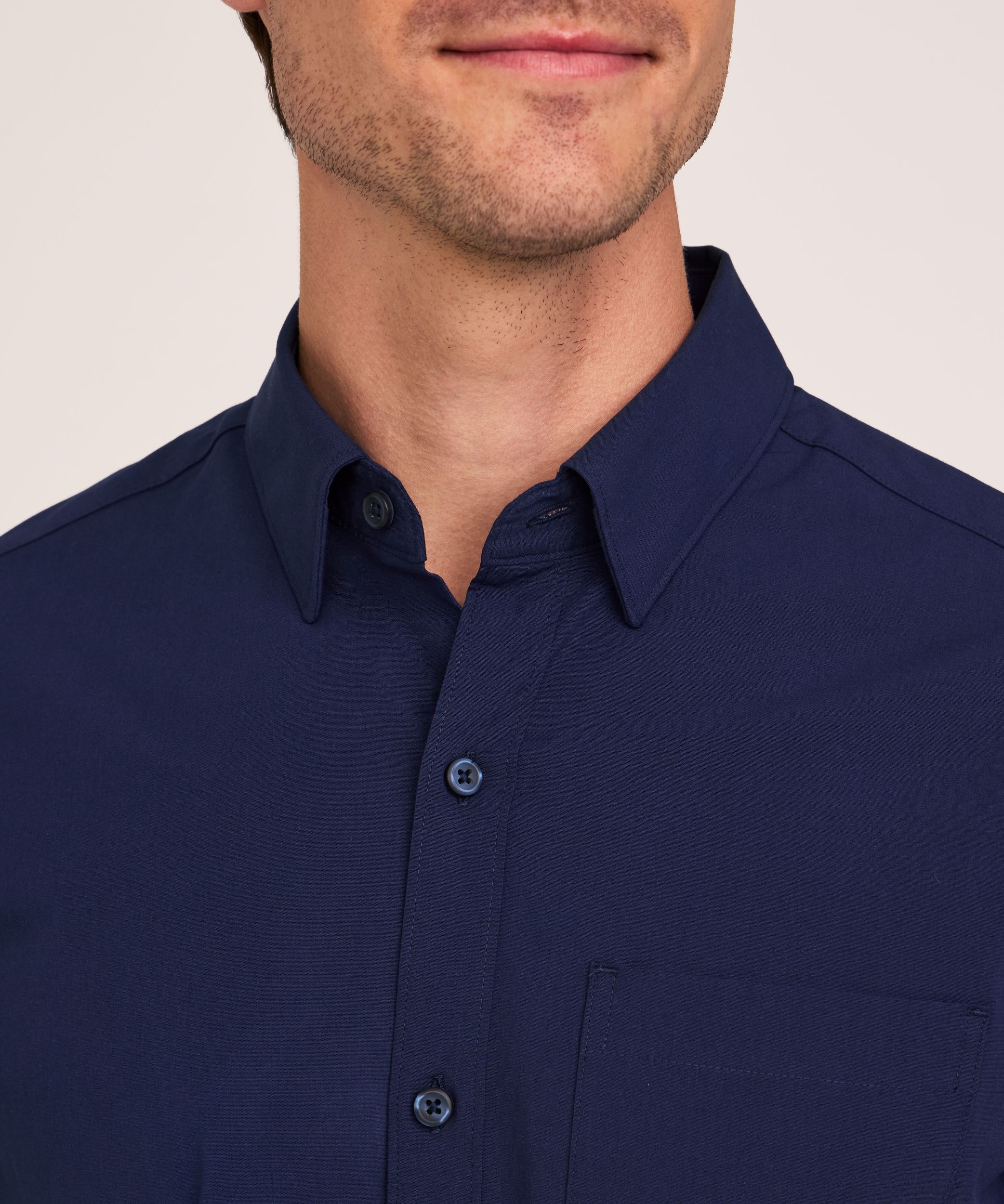 Chemise décontractée en popeline pour hommes, Denver Hayes