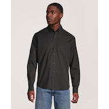Denver Hayes Men's Poplin Long Sleeve Casual Shirt Front_Flat