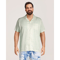 Chemise à col cubain et imprimé intégral, FarWest Front_Flat