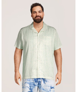 Chemise à col cubain et imprimé intégral, FarWest