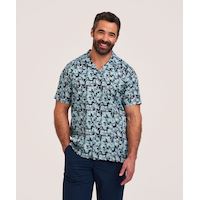 Chemise à col cubain et imprimé intégral, FarWest