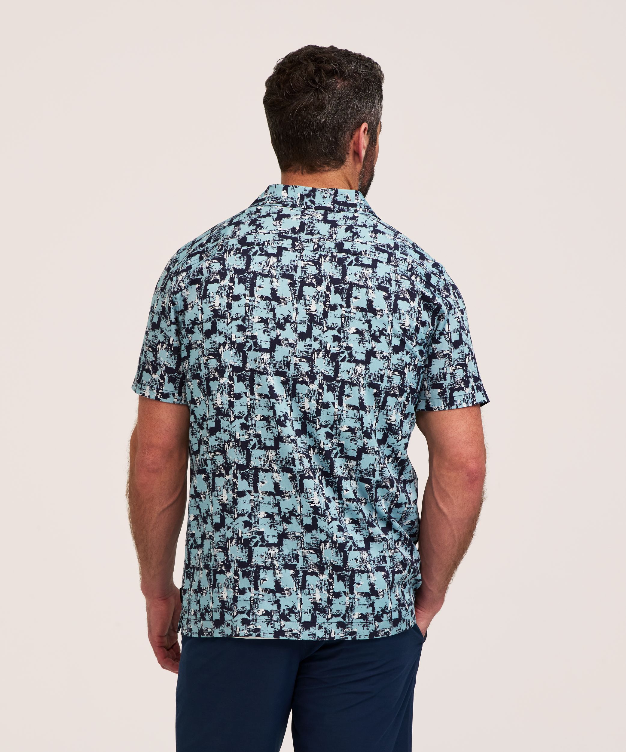 Chemise à col cubain et imprimé intégral, FarWest