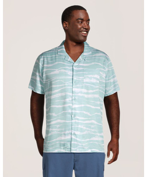Chemise à col cubain et imprimé intégral, FarWest
