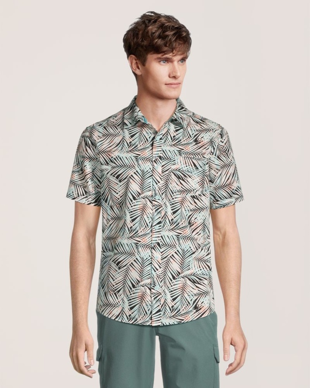 Chemise à imprimé intégral pour hommes, FarWest
