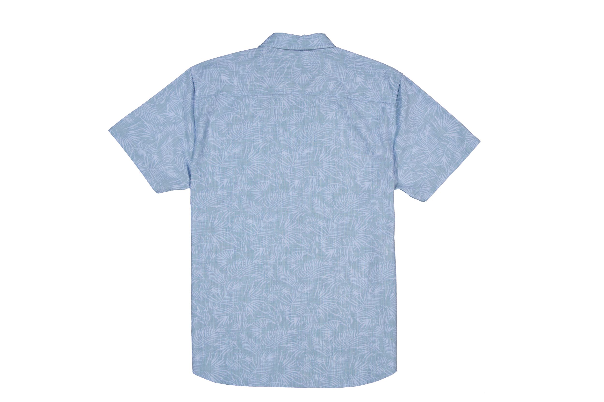 Silver Men's All Over Print Woven Shirt