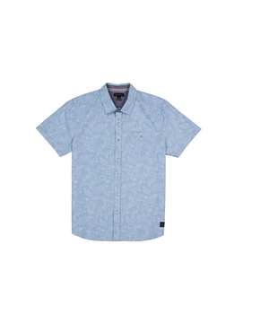 Silver Men's All Over Print Woven Shirt