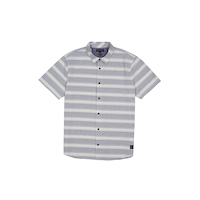 Silver Men's Striped Shirt Front_Flat