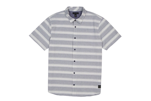 Silver Men's Striped Shirt