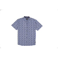 Silver Men's Stretch Shirt Front_Flat