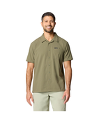 Chemise Homme Columbia Manches Courtes – Taille XXL, Kaki, Protection UPF 30