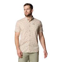 Columbia Men's Rapid River Printed Shirt Front_Flat