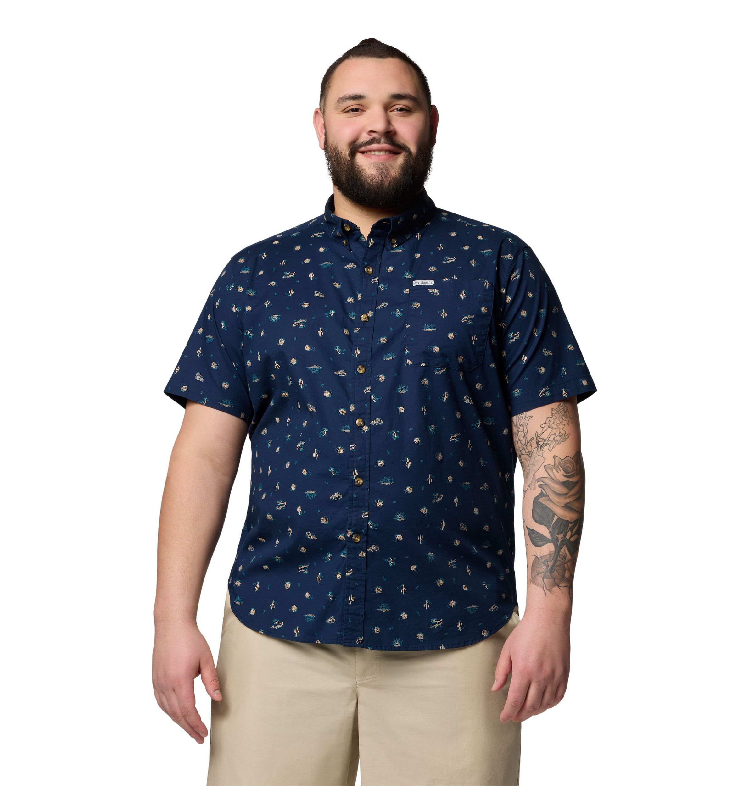 Chemise imprimée pour hommes, Rapid Rivers, Columbia