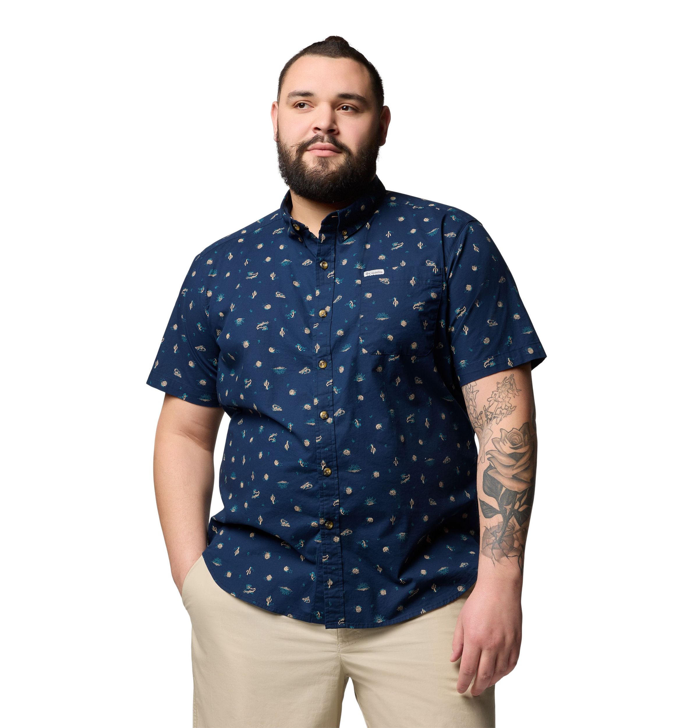 Chemise imprimée pour hommes, Rapid Rivers, Columbia