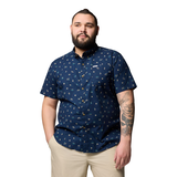 Columbia Men's Rapid River Printed Shirt Front_Flat