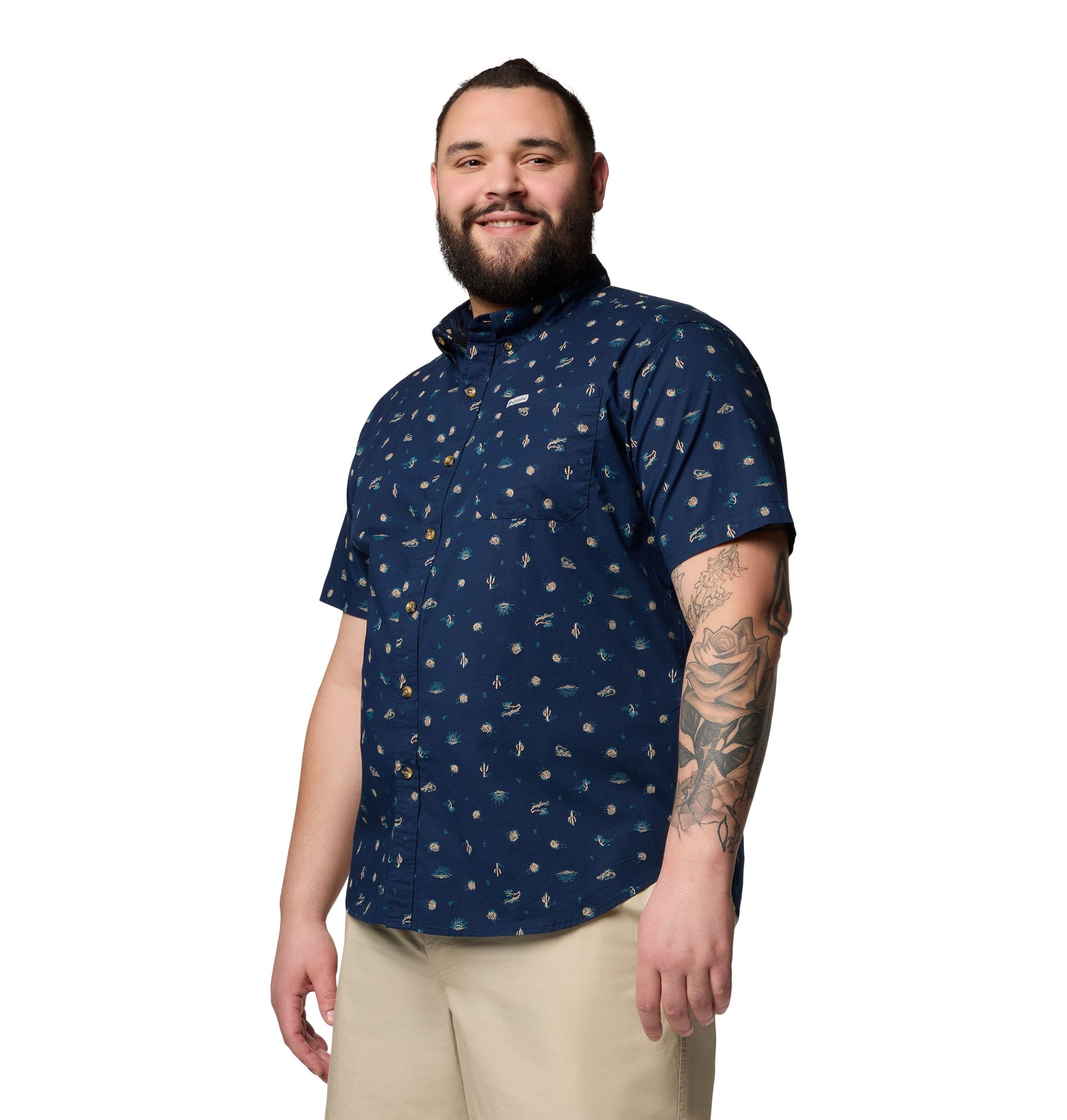 Chemise imprimée pour hommes, Rapid Rivers, Columbia