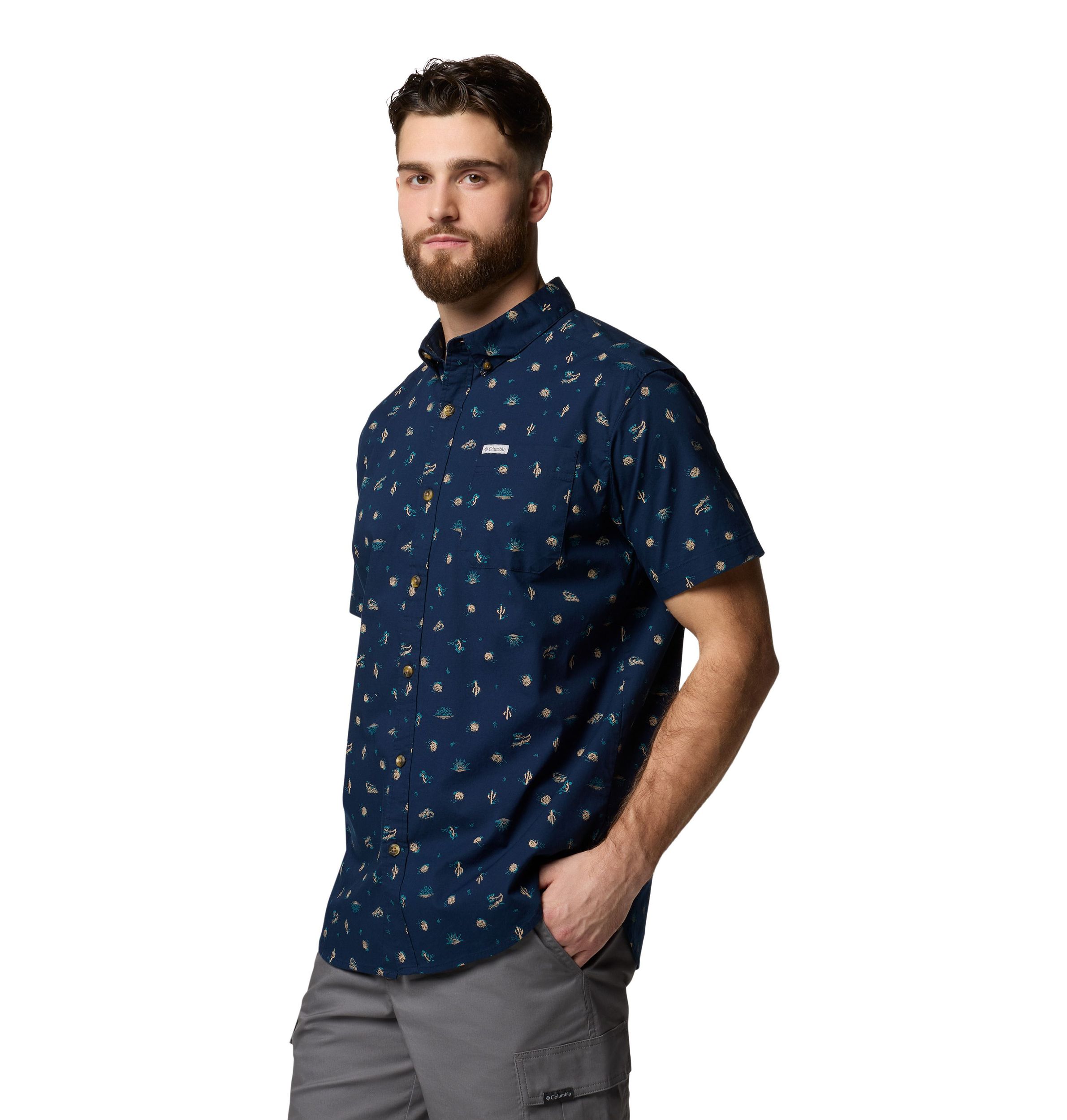 Chemise imprimée pour hommes, Rapid Rivers, Columbia