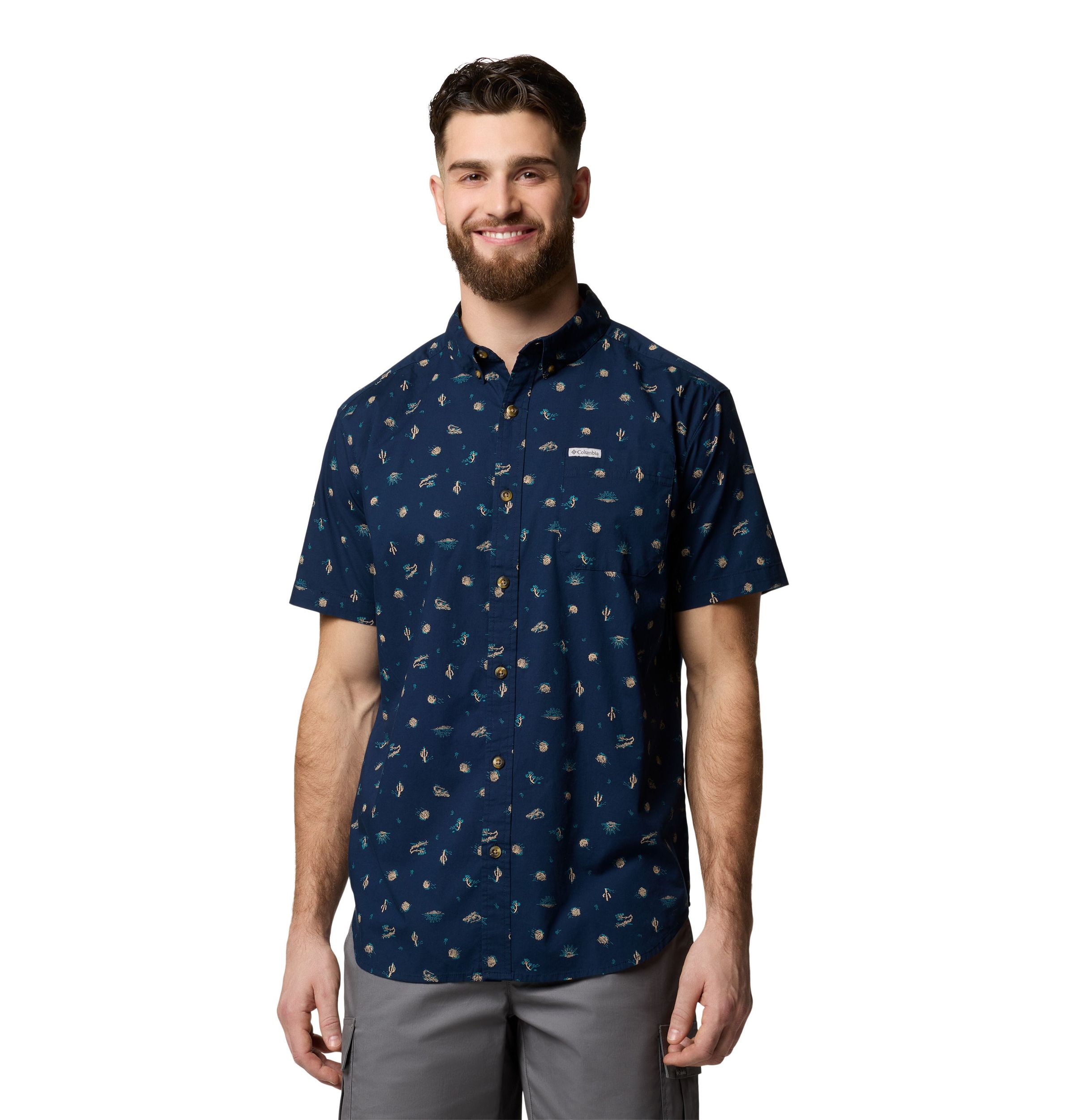 Chemise imprimée pour hommes, Rapid Rivers, Columbia