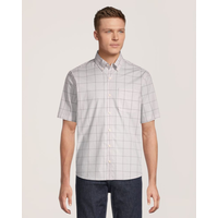 Denver Hayes Men's Sport Plaid Casual Shirt