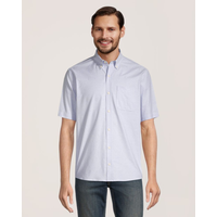 Chemise extensible décontractée pour hommes, Oxford, Denver Hayes