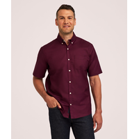 Denver Hayes Men's Stretch Oxford Casual Button Down Shirt