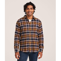 Chemise en flanelle extensible de base pour hommes, WindRiver Front_Flat