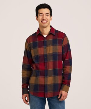 Chemise en flanelle extensible de base pour hommes, WindRiver