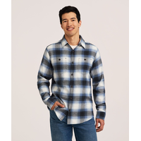 WindRiver Men's Basic Stretch Flannel Shirt