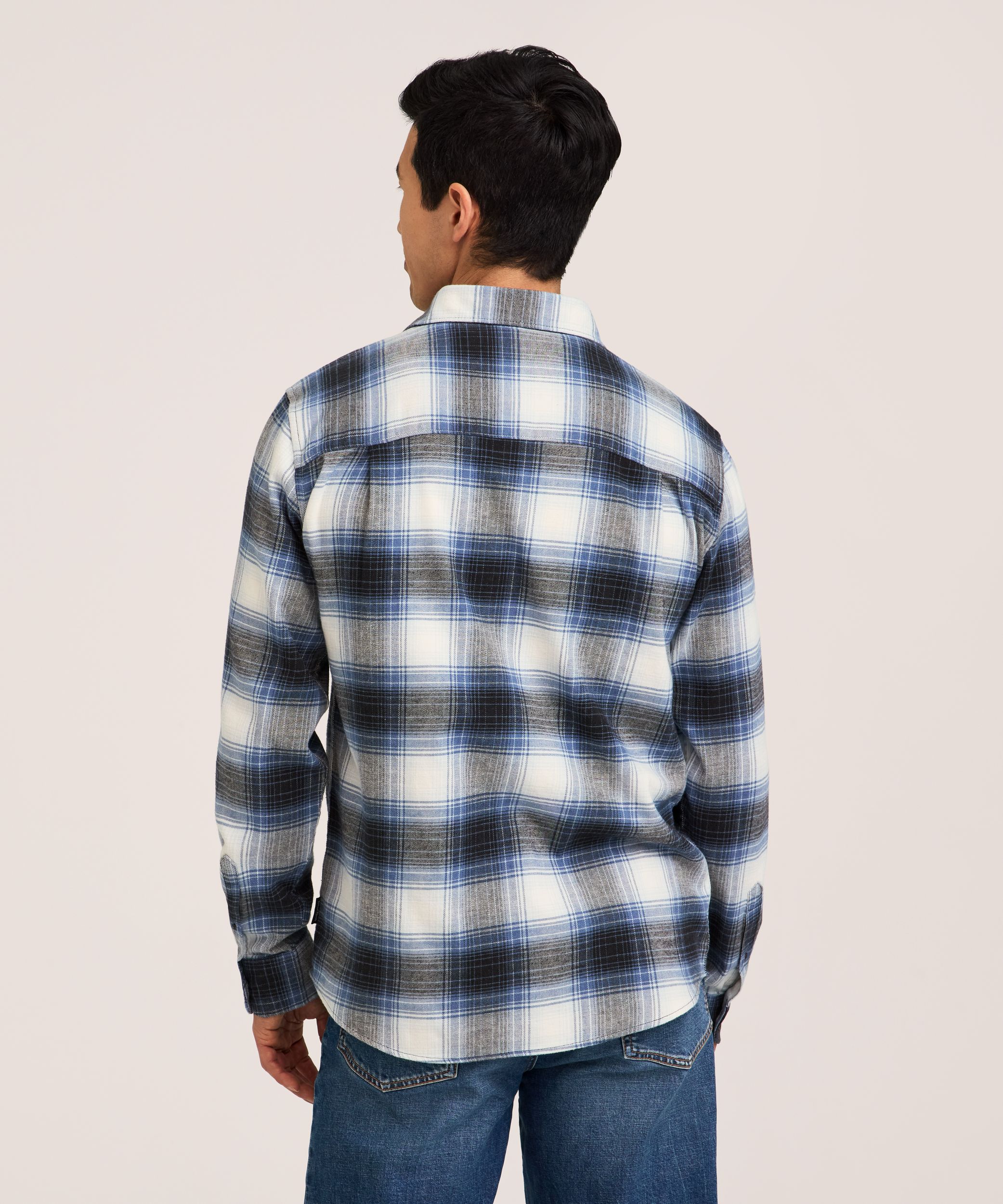 WindRiver Men's Basic Stretch Flannel Shirt