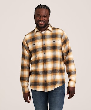 Chemise en flanelle extensible de base pour hommes, WindRiver