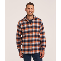 WindRiver Men's Basic Stretch Flannel Snap Down Shirt