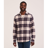 WindRiver Men's Basic Stretch Flannel Snap Down Shirt