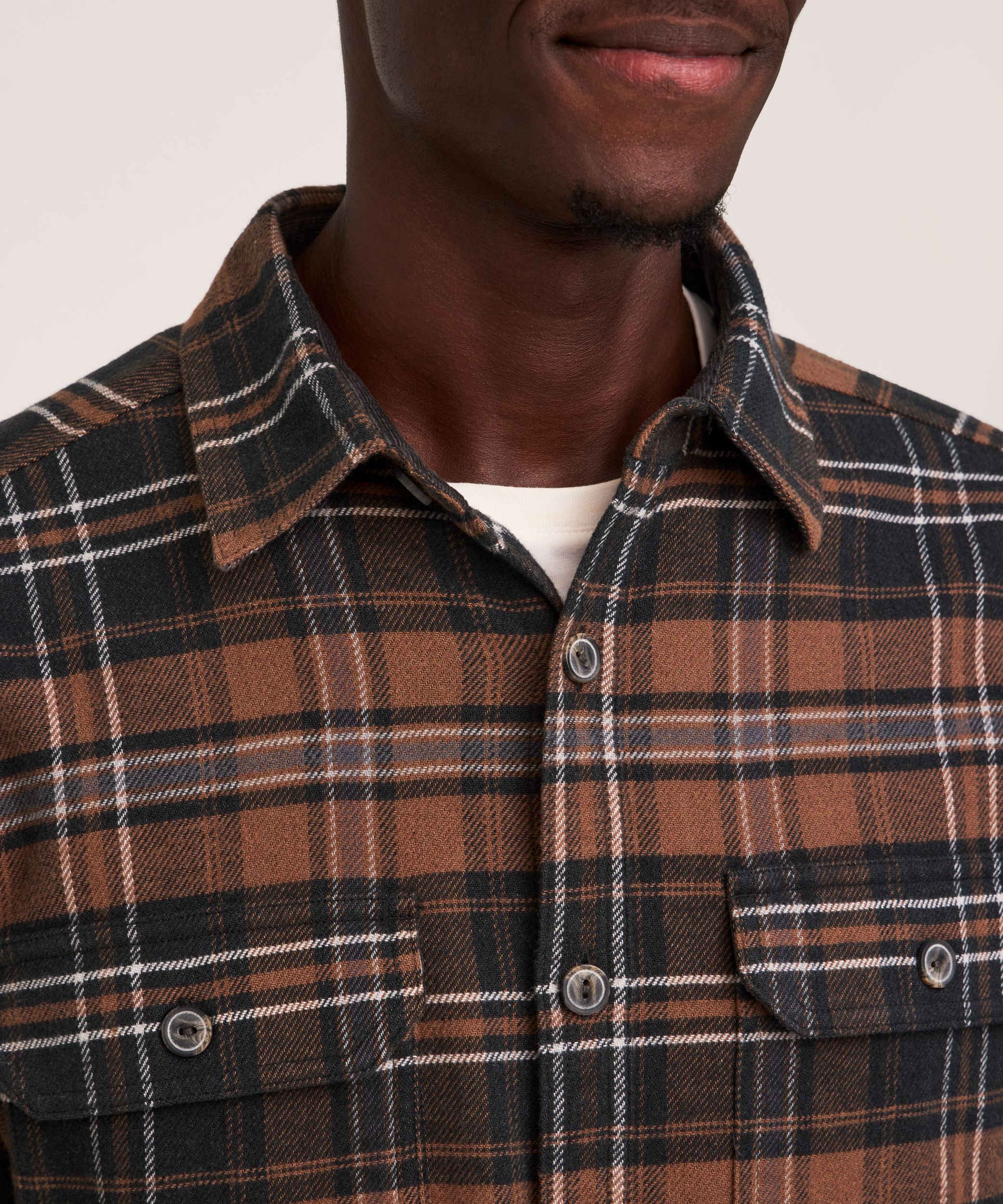 WindRiver Men's Stretch Fashion Flannel Shirt