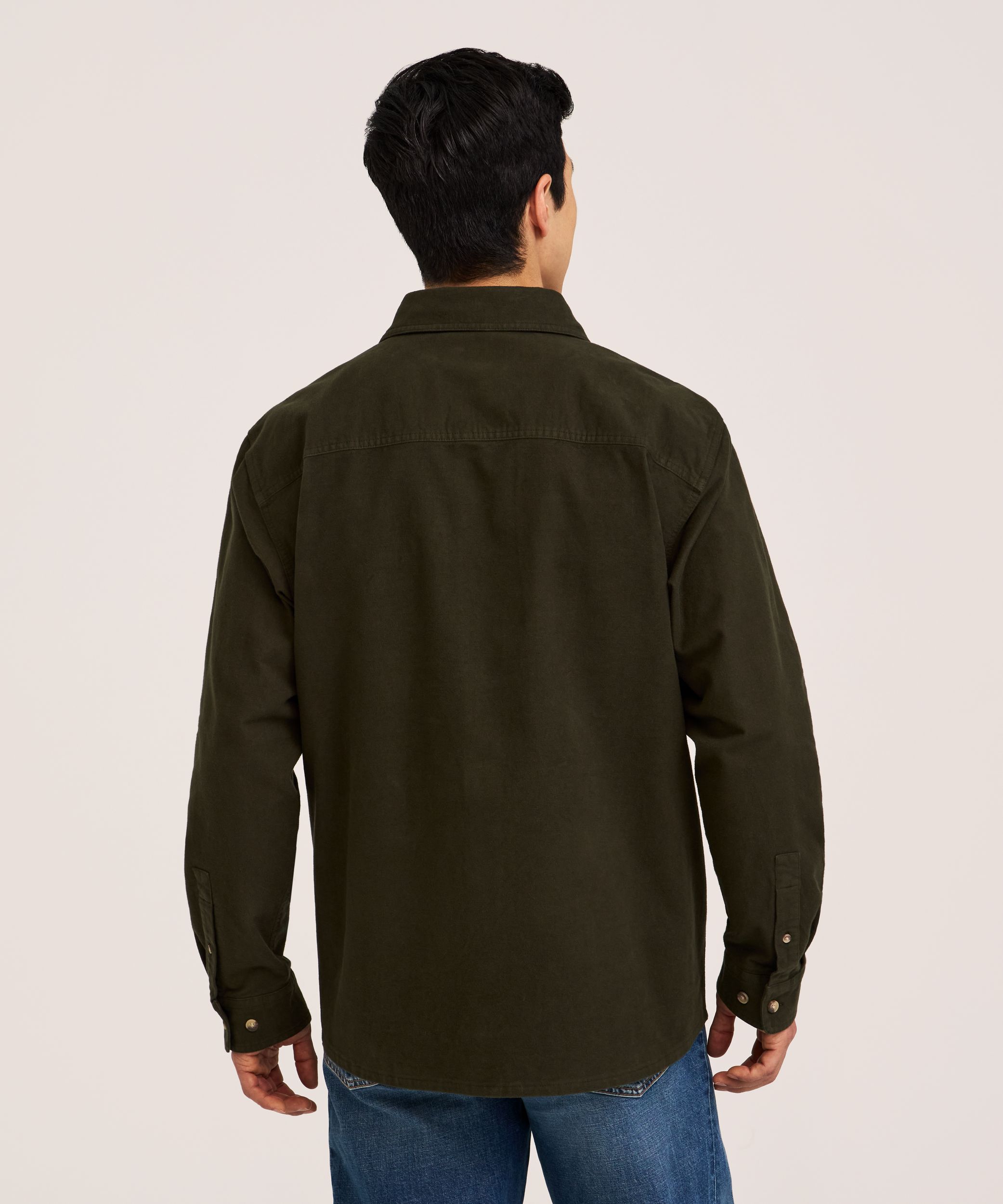 Surchemise en coton brossé tendance pour homme, WindRiver