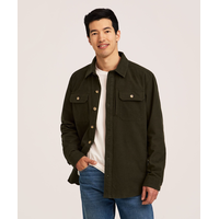 Surchemise en coton brossé tendance pour homme, WindRiver Front_Flat