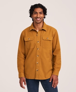 WindRiver Men's Fashion Brushed Cotton Overshirt