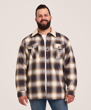 WindRiver Men's T-MAX Heat™ Sherpa Lined Flannel Shacket