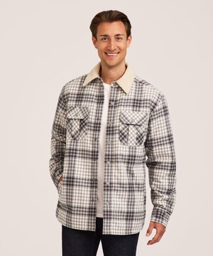 Veste-chemise en flanelle doublée de sherpa T-MAX HEATMD pour hommes, WindRiver