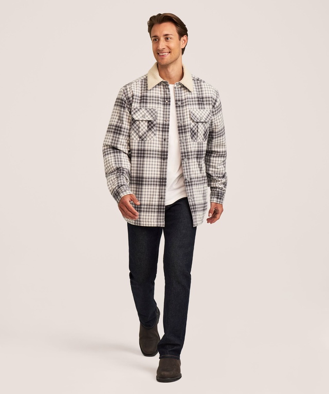 Veste-chemise en flanelle doublée de sherpa T-MAX HEATMD pour hommes ...
