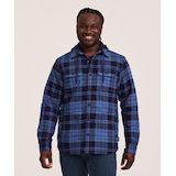 WindRiver Men's T-Max Element™ Lined Hooded Flannel Shirt Front_Flat