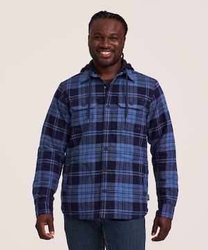 WindRiver Men's T-Max Element™ Lined Hooded Flannel Shirt