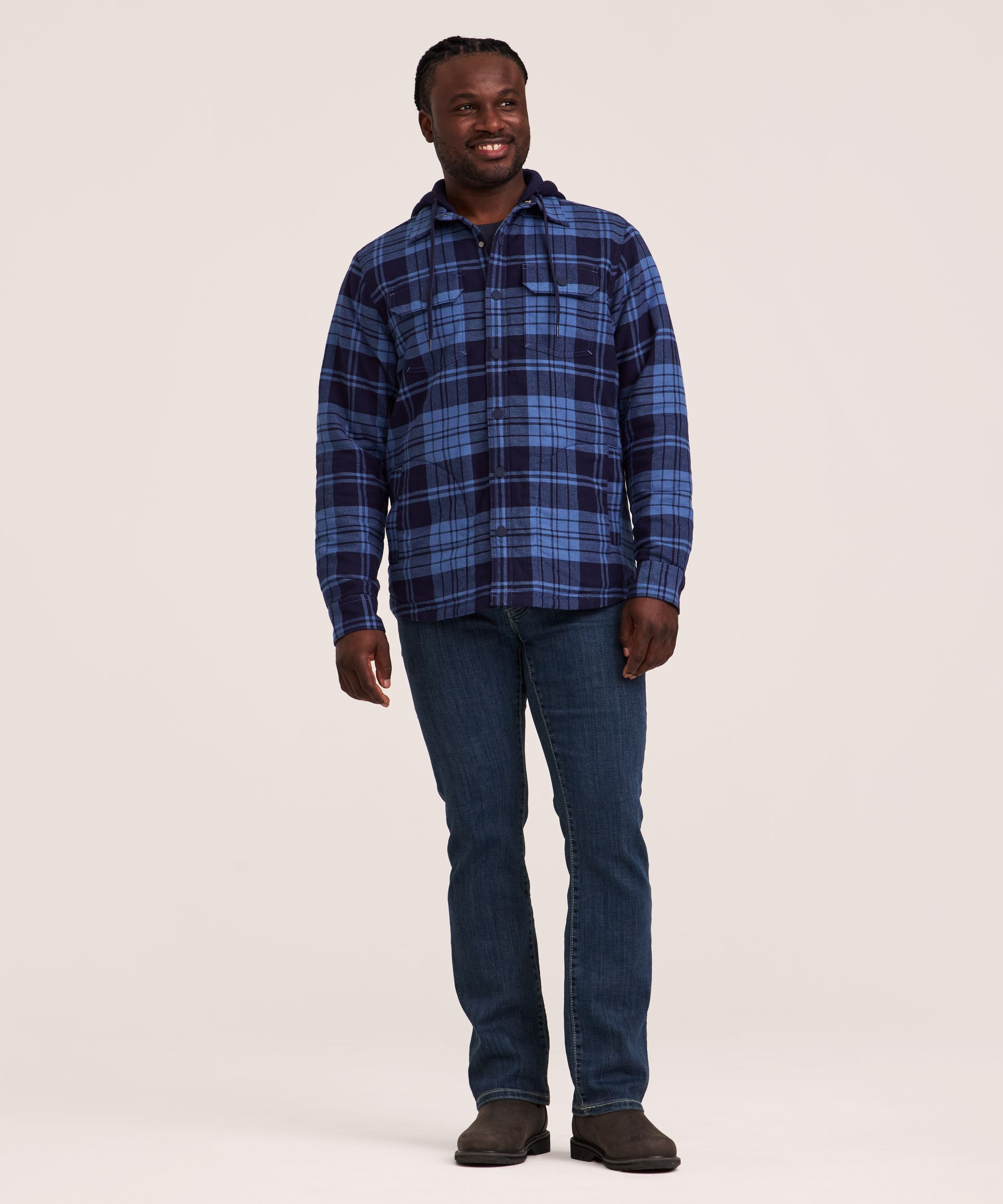 Chemise en flanelle à capuche doublée T-Max ElementMC pour hommes, WindRiver