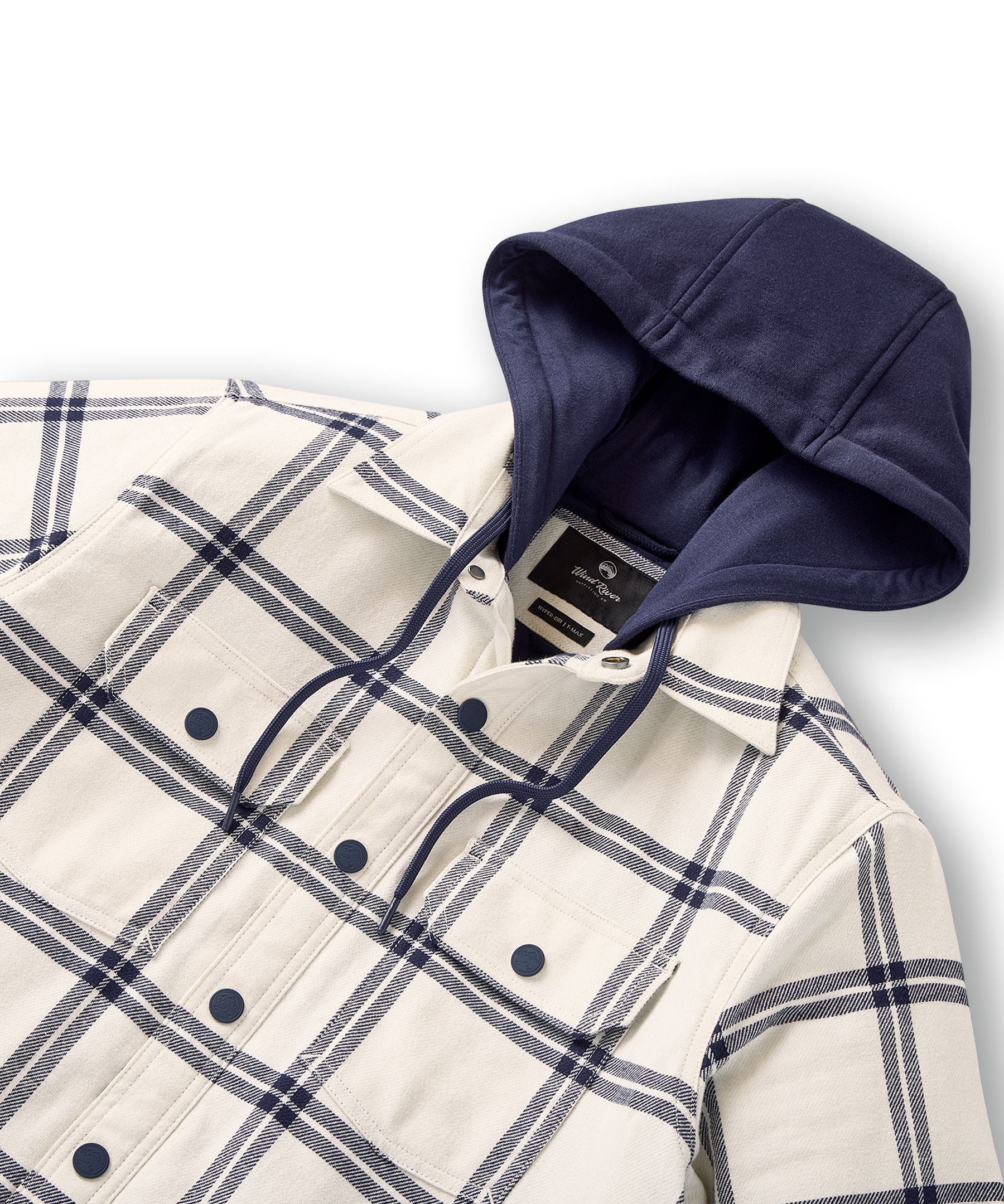 WindRiver Men's T-Max Element™ Lined Hooded Flannel Shirt